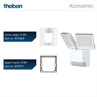 Slimme beveiligingsverlichting met bewegingssensor - Theben TheLeda S17-100 WH - Accessoires 