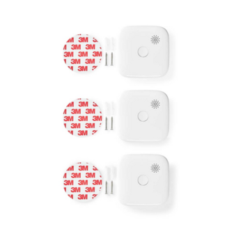 Rookmelder - Slimme Rookmelder - 3 stuks - Nedis WIFIDS21WT3 - Inhoud verpakking