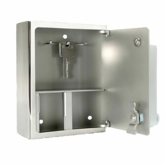 RVS sleutelkluis met codeslot - 179E keysafe open