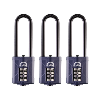 Squire CP50/2.5 Cijferslot Hangslot - 3 Stuks - Overzicht