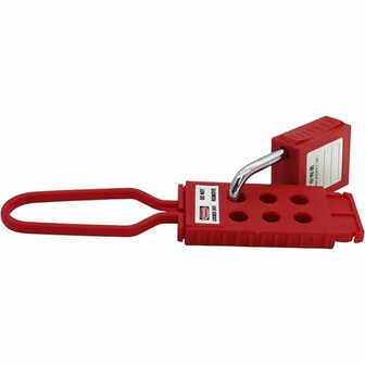 Lock-out - Slotvermeerderaar - Slotvergrendeling - Niet Geleidende Houder - Masterlock 428 zijaanzicht