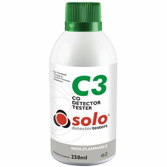 Solo C3 CO-melder testspray - Testgas voor Koolmonoxidemelders - Spuitbus 250 ml detail