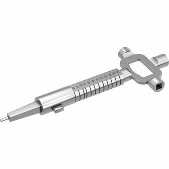 Basi Bouwsleutel 668N - sloten multitool schuinaanzicht