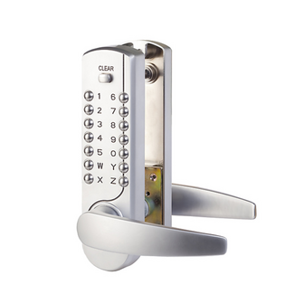 Tanklokaal slot Deurbeveiliging - Mechanisch Codeslot NK7500 - RVS Design