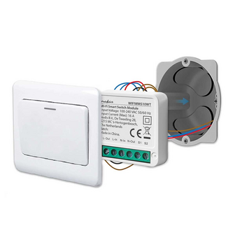 SmartLife schakelaar inbouw module - Slimme Wi-Fi Inbouwmodule - Schakelaar - WIFIWMS10WT- Sfeerimpressie