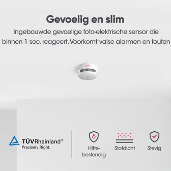 X-Sense XS01-WX Rookmelder - 4 Stuks - Draadloos Koppelbaar - Fotoelektrisch - 10 Jaar Batterij - Fotoelektrisch