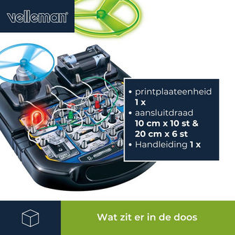 Schakelset Elektronisch 18-in-1 voor Kinderen - Met LED, Ventilator en Geluid - In doos