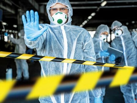 Afzetlint op Haspel - 100 Meter Zwart/Geel - Herbruikbaar Signalisatielint voor Afzettingen, Evenementen en Bouwplaatsen - Sfee