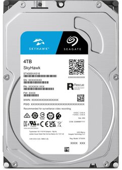 Seagate SkyHawk 4TB HDD - voor 24/7 video bewaking - ST4000VX016-HW-A