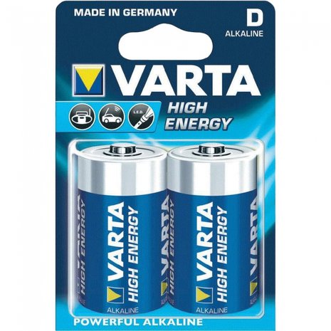 Varta high energy LR20 batterij, D mono
