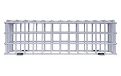 STI-9703 Beschermkooi voor Noodverlichting &ndash; Staal &ndash; 300x150x120mm - Zijaanzicht