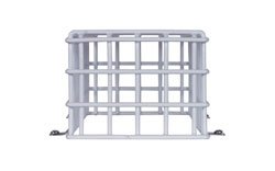 STI-9703 Beschermkooi voor Noodverlichting &ndash; Staal &ndash; 300x150x120mm - Breedte Aanzicht