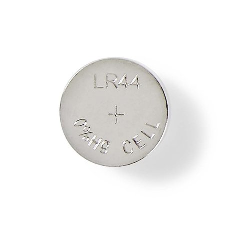 Alkaline batterij knoopcel LR44 Nedis, blister 10 stuks