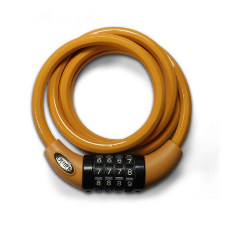 Squire Cable lock tangerine, combinatie fietsslot 1.8m
