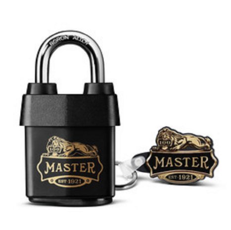 MasterLock limited edition hangslot met sleutelhanger, 1921EURD