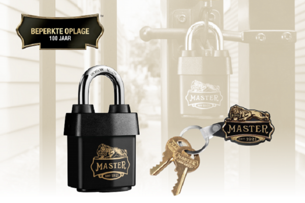 MasterLock limited edition hangslot met sleutelhanger, 1921EURD