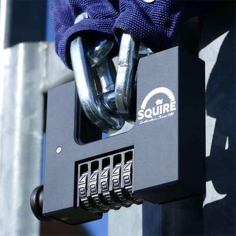 Squire CBW85 | Cijferslot | Hangslot | Krachtig slot voor rolluiken | Roldeurslot | 85 mm