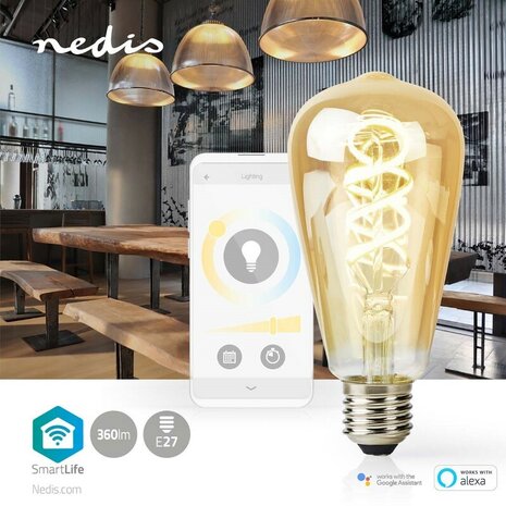 Smart Life - Filament-lamp - LED -WIFILRT10ST64 met app