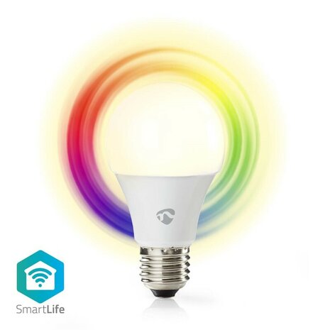 smart life multicolour lamp | nedis WIFILRC10E27