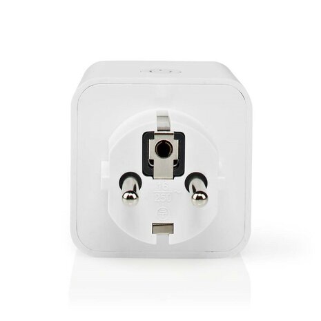 slimme stekker | smart life | smart plug | nedis WIFIP121FWT_achteraanzicht