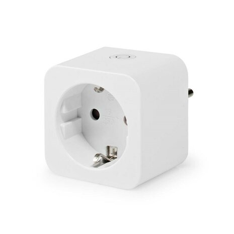 slimme stekker | smart life | smart plug | nedis WIFIP121FWT_vooraanzicht