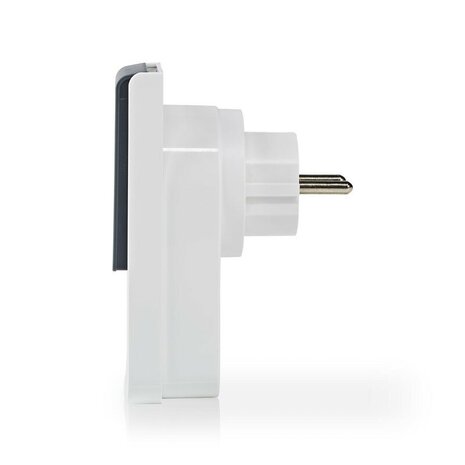 slimme stekker voor buiten | smart life | smart plug | nedis WIFIPO121FWT_zijaanzicht1
