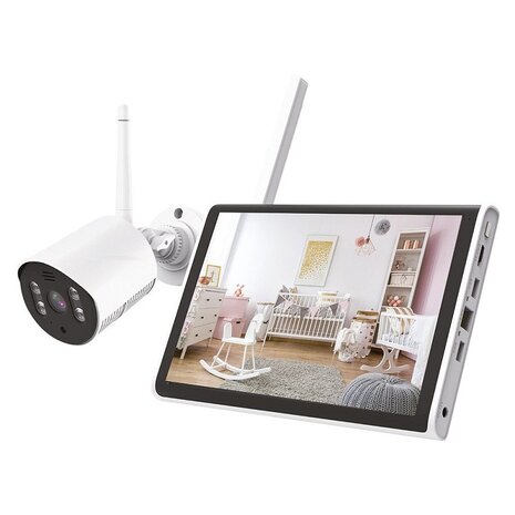 Beveiligingscamera met draadloze 10 inch monitor - HS 260