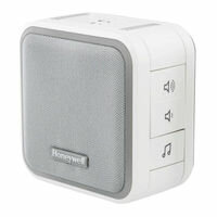 Honeywell DC515S, draadloze compacte deurbel met beldrukker, met geheime klopfunctie binnen set