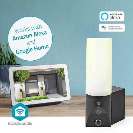 Buitenlamp camera en app, Smart life WIFICOL20BK met app