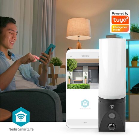 Buitenlamp camera en app, Smart life WIFICOL20BK app