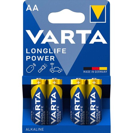AA Alkaline Batterij - Varta High Energy  4 x AA 1.5 V penlight verpakking