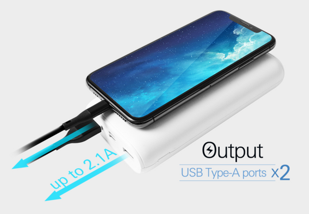 Powerbank 20000mAh Silicon Power QS15 - SP20KMAPBKQS150K Zwart sfeerafbeelding