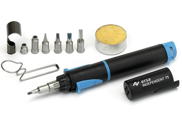  Gas soldeerbout - Gassoldeerbout Ersa Independent 75 Profi-set inhoud
