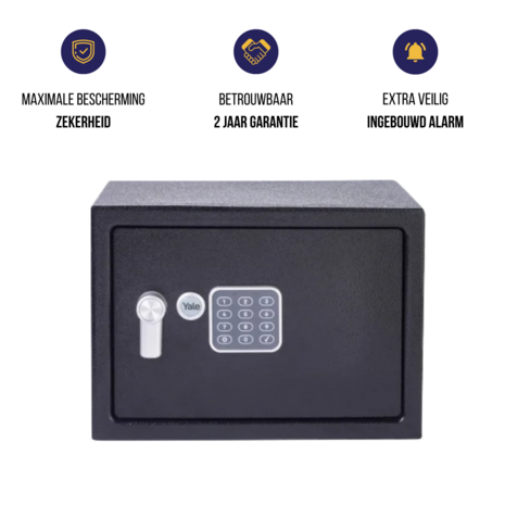 Yale Elektronische Kluis met Alarm - Medium - YEC/250/DB2 - Algemene informatie