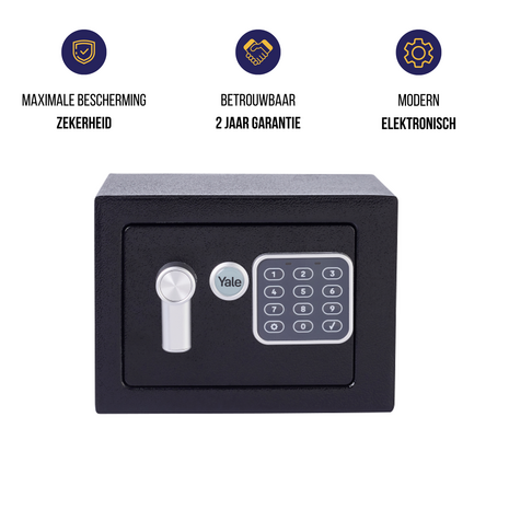 Yale Mini kluis - Zwart - Elektronische Kluis - YSV/170/DB2/P - Algemene informatie