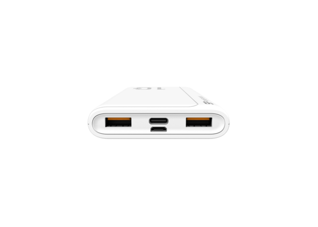 Powerbank 10000mAh Silicon Power QP15 - SP10KMAPBKQP150W Wit Poort