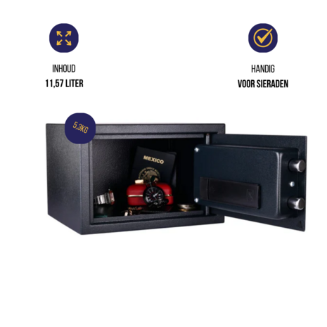 Masterlock X041ML Middelgrote kluis met digitale combinatie Algemene Inhoud
