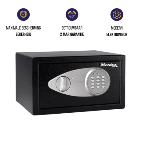 Masterlock X041ML Middelgrote kluis met digitale combinatie