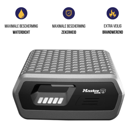 MasterLock CHW30300EURHRO, digitale kluis brand en water werend