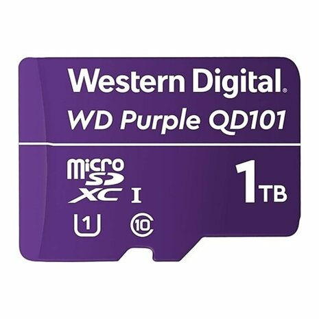 1TB - Western Digital - Geheugenkaart MicroSD speciaal voor videobewaking - WDD100T1P0C
