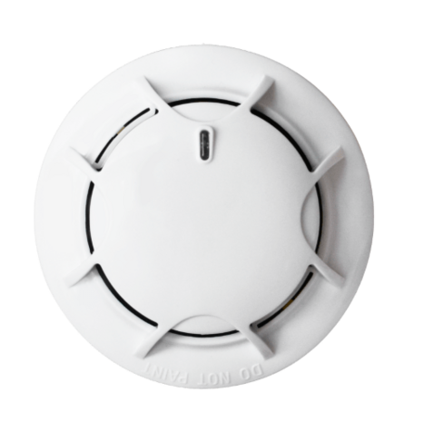 Aritech - Kidde NC-DPO-W + NC-DB-W - Optische Rookmelder met Wisselcontact voor Alarmsystemen - Montagevoet vooraanzicht