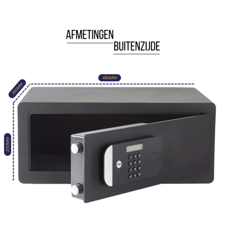Yale Maximum Security YLEM/200/EG1 - afmetingen buitenzijde