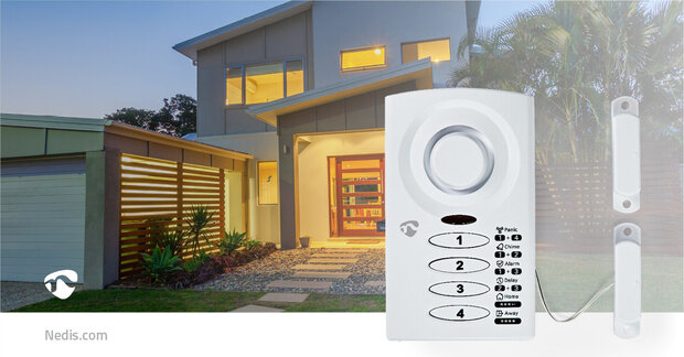 Camper Alarm met Waarschuwingssirene - Deur- en Raamsensor -  ALRMD30WT