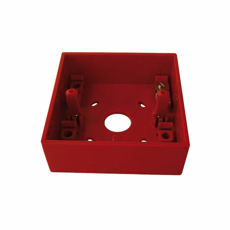 Opbouwdoos KAC PS031W Handbrandmelders Rood liggend