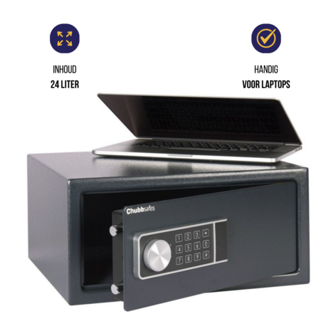 Chubbsafes Air 25EL - laptop kluis elektronisch - algemene informatie