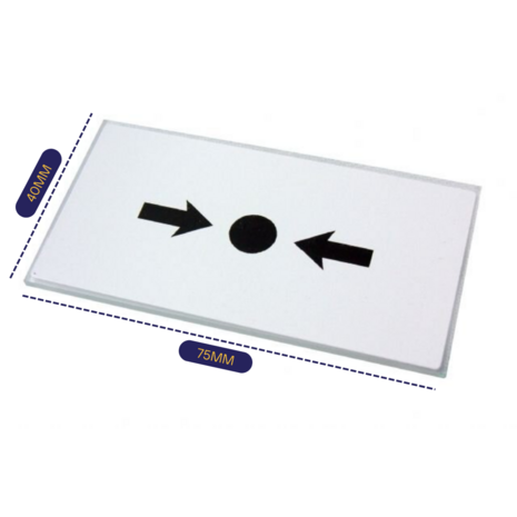Breekglas voor handbrandmelder - 10 stuks