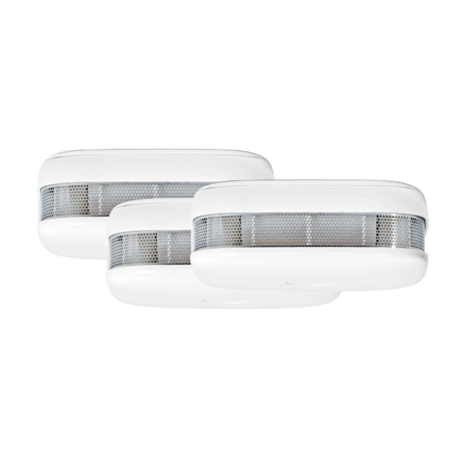 Rookmelder - Slimme Rookmelder - 3 stuks - Nedis WIFIDS21WT3 - Zijkant