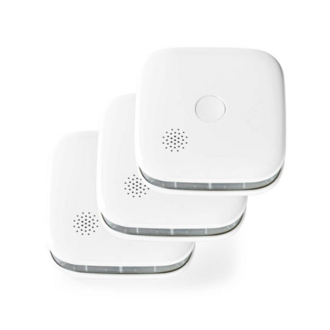 Rookmelder - Slimme Rookmelder - 3 stuks - Nedis WIFIDS21WT3