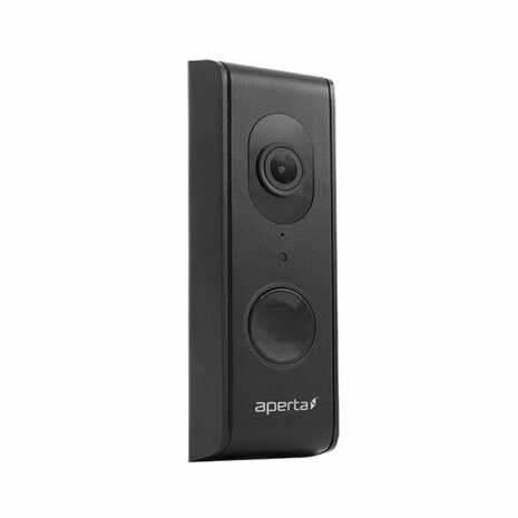 Aperta draadloze video deurbel -&nbsp;Wi-Fi deurbel met camera en app kleur zwart - APWIFIDSBLK2