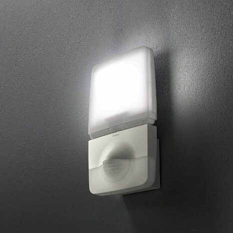 TheLeda P12 AL - Theben sensor LED-lamp met Bewegingsmelder - Wit - 11W lamp aan